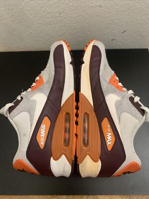 Nike Men\'s Air Max 90 325018-605 Red Mahogany Neutral Grey & Safety Orange Sz 11 Buy Nike Air Max 90 - 325018 605 | GOAT main image 3