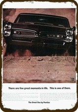 1966 or 1967 PONTIAC GTO QUADRA 400 Vintage-Look DECORATIVE REPLICA METAL SIGN