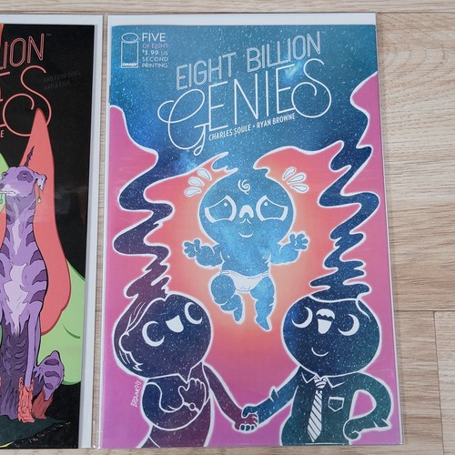 Eight Billion Genies #5 Cover A B 2nd Print Image Comics 2022 Lot of 3 Variants - Picture 4 of 4