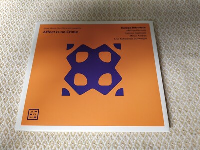 Affect is no crime - Neue Musik für alte Instrumente - Europa Ritrovata - CD Arcana