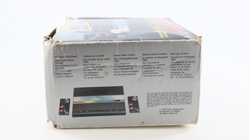 Atari 7800 PAL Console Boxed + Power Supply Very Clean No Controllers - Picture 17 of 18