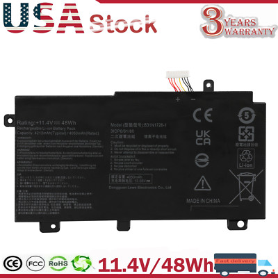 B31N1726 Laptop Battery for ASUS FX504 FX504GD FX505GM FX505GE FX80GD FX86