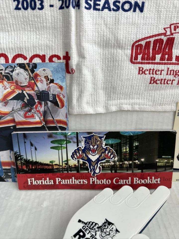 Pacote de fãs Florida Panthers - Cartões fotográficos, decalque, tapa e toalha pequena D-3 - Imagem 3 de 4