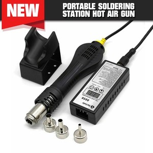 Portable Soldering Station Hot Air Gun Heat Handle Blower 8858 Rework Solder Set