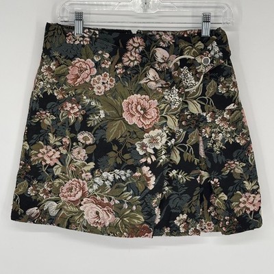 Asos Floral Grandma Tapestry Mini Skirt New Festival US 6