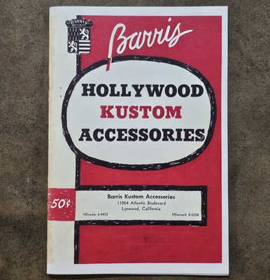 1954 Barris Hollywood Kustom Accessories Catalog hot rod custom vtg auto parts