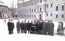 X1- Foto * Offiziersgruppe Uniformen  * NVA, Russland * Delegation signiert