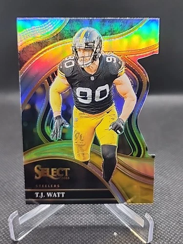 2023 Panini Select - Club Level T.J. Watt #217 Silver Prizm Die-Cut