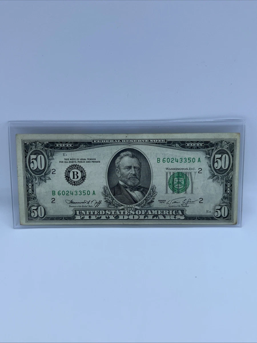 US Federal Reserve Small Notes 1974 $50 for sale | eBay
