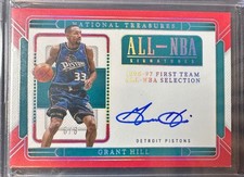 Grant Hill 2024-25 National Treasures All-NBA Signatures Auto Int'l Red 8/8