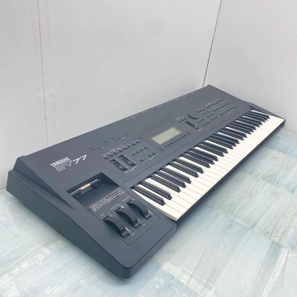 Yamaha SY77 FM AWM Hybrid Synthesizer Keyboard 61-Key w/ Hard Case Japan - Image 3 of 4