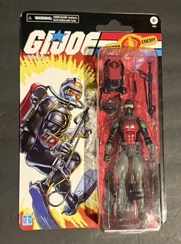 G I Joe Cobra EEL Action Figure Hasbro 6" Tall Classified Series Retro Cardback