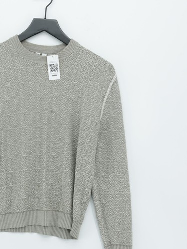 Uniqlo Damen Pullover M Grün 100% Baumwolle Rundhals Pulli - Bild 4 von 7