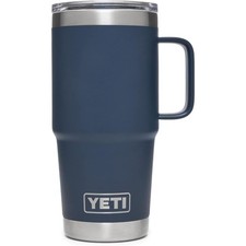 YETI Rambler 20 oz Vacuum Insulated with Stronghold Lid, Navy - Stainless Steel