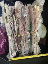 Handmade Lace Prayer book Junk  Journal Antiq...