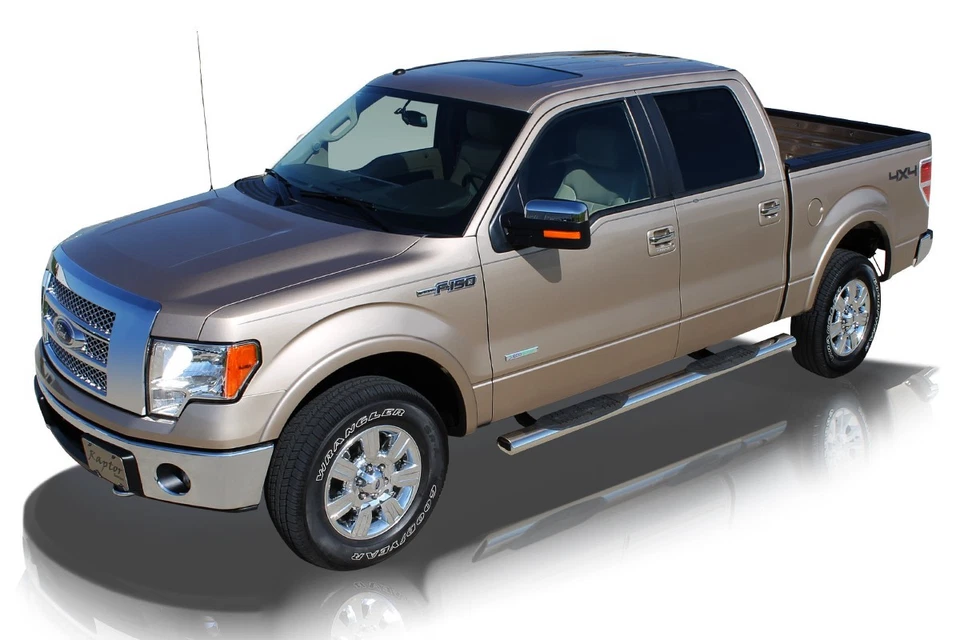Raptor Series 5" Side Step Nerf Bars for 09-14 Ford F-150; 10-14 Raptor Crew Cab Foto 2 de 4
