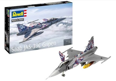 REVELL 1/72 FLUGZEUGBAUSATZ SAAB JAS 39C GRIPEN MODELLAUTO STATISCH