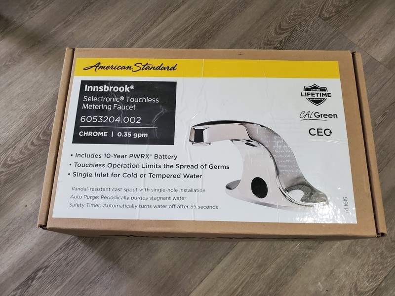Touchless Faucet American Standard Innsbrook  Metering Chrome Deck Mounted