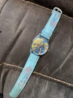 Vintage Light Blue Transformers Watch-untested