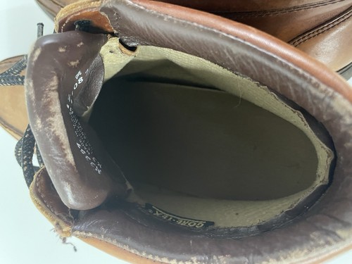 rockport Mens brown leather boots Size 12 M made in USA Vibram Soles - Picture 6 of 20