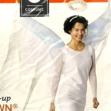 NEW NWT Adult Light Up Airblown Inflatable Angel Wings Costume One Size Fairy