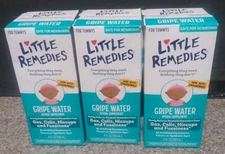 Little Remedies Gripe Water Colic & Gas for Newborns 3-pack Ex. 04/2025