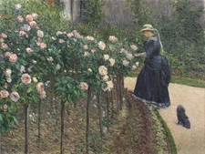 Gustave Caillebotte Signed Handmade Oil Painting on Canvas 16x24 in..