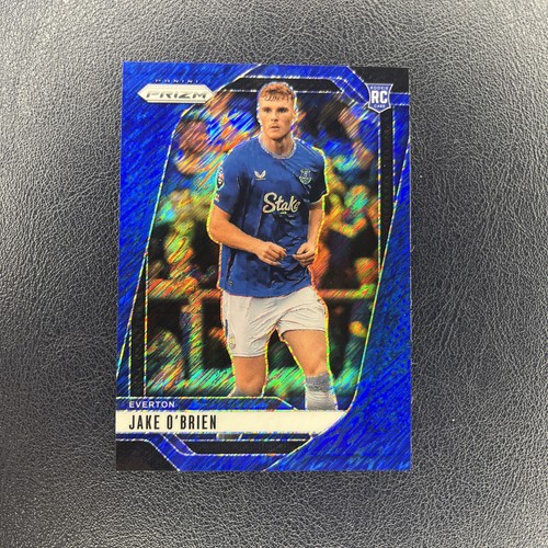 Panini Prizm EPL 2024-25 Jake O'Brien Rookie RC Blue Shimmer/8 Everton