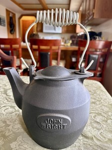 【ロゴ無し】ジョン・ライト John Wright ビンテージ　鋳鉄製 ケトル Yahoo!オークション - JOHN WRIGHT ジョンライト ケトル Wagner Ware C