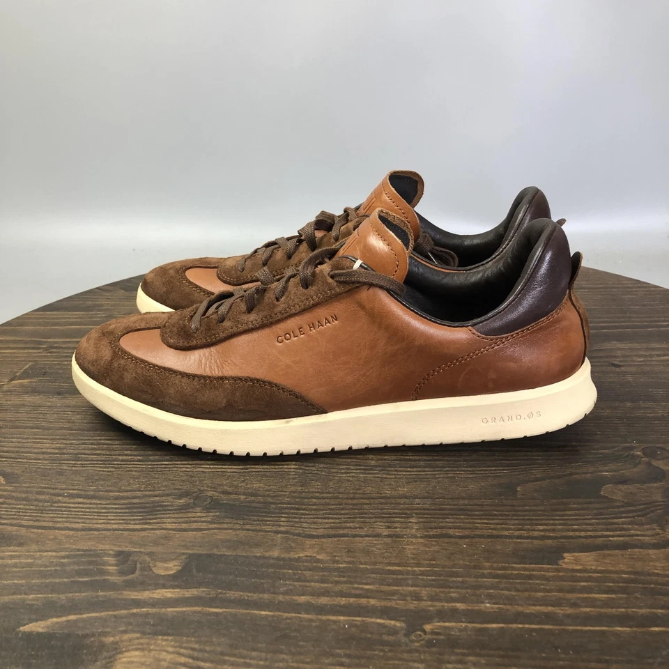 Cole Haan Zapatos Para Hombre Talla 9.5 Marrón GrandPro Cuero Gamuza Tenis C29166 Foto 2 de 4