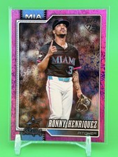 2026 Topps 75 Series 1 Ronny Henriquez #290 Pink Sand glitter Foil Miami Marlins