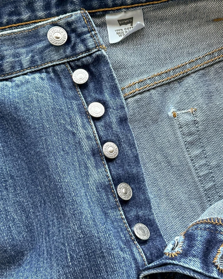 Vintage Levi's 501 Jeans Men's 40 Button Fly Distressed - Image 2 of 4