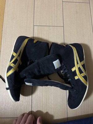 asics Og EX-EO Old model TWR900 Wrestling Boxing Shoes Black Gold