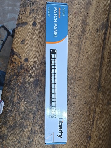 24 Port Leer Patch Panel - 1HE LPPMOD24P Liberty - Bild 3 von 4