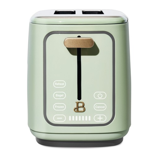 Beautiful 2 Slice Toaster with Touch-Activated Display, Sage Green by Drew Barry - Picture 2 of 8