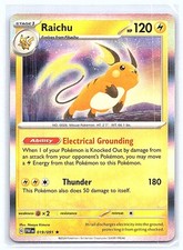 RAICHU 019/091 HOLO PALDEAN FATES CARTA POKEMON TCG