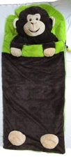 Hug Fun Plush Monkey-Themed Childrens Sleeping Bag