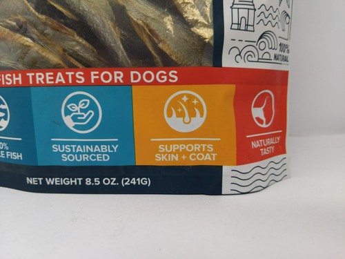 Plato Pet Treats Fish Dog Treats - Air-dried, Single Ingredient Exp: 05/26 - Picture 3 of 7