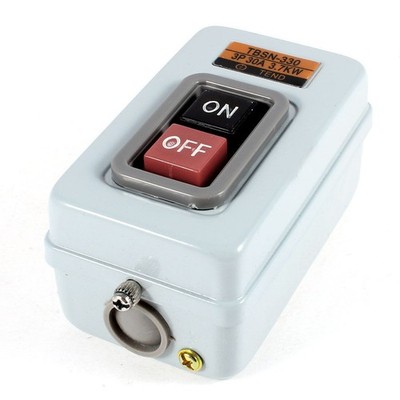 TBSN-330 Gray Metal Case 3P ON/OFF Push Button Switch 30A 3.7KW Kd #xh