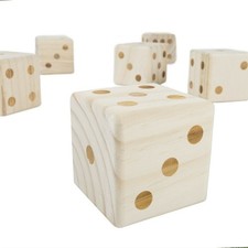 Giant Dice Set Wooden Yard Games Dice Outdoor...