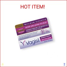Vagisil Maximum Strength Feminine Anti-Itch Cream with Benzocaine for Women, Hel