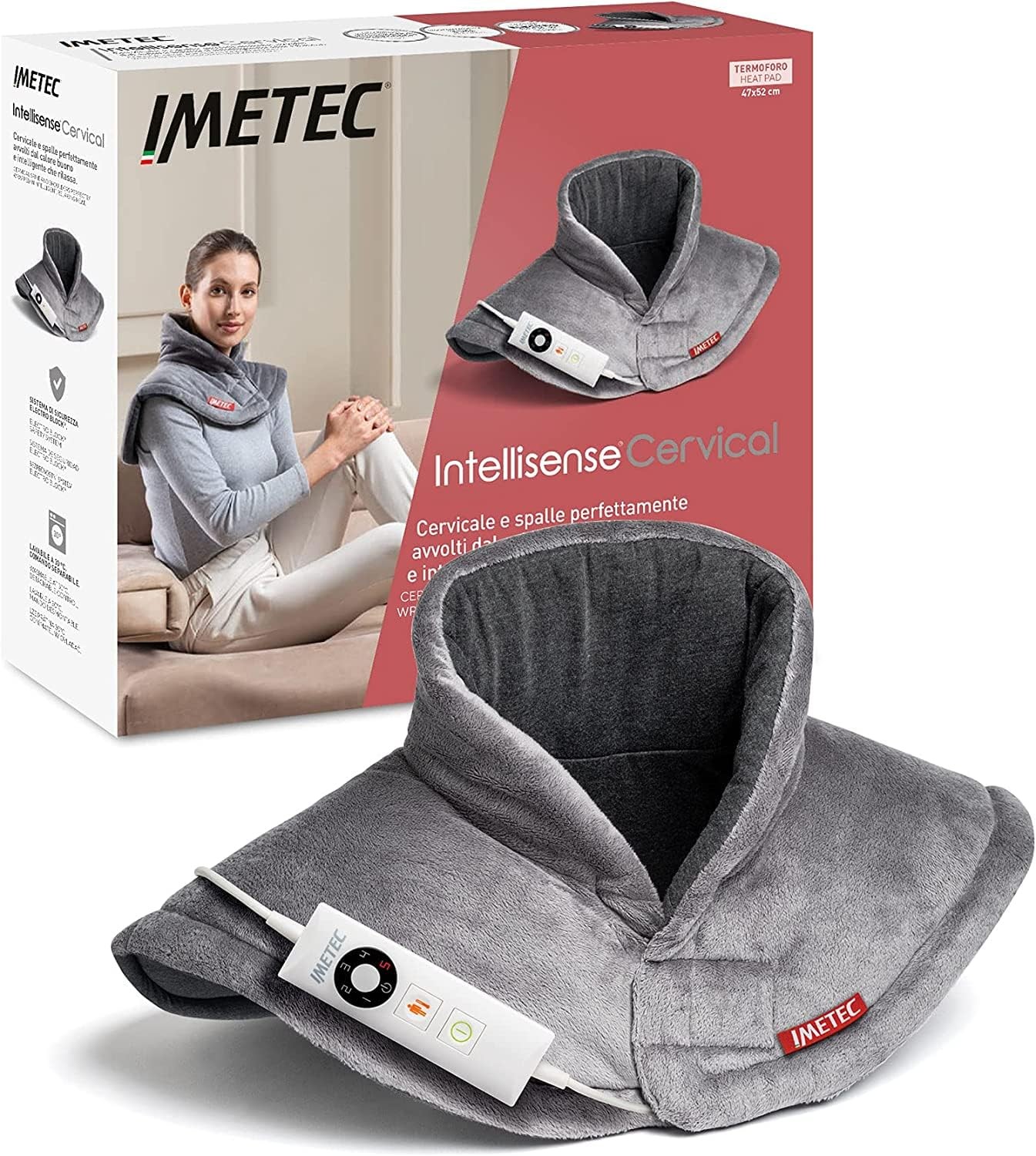 Coussin chauffant électrique nuque Intellisense Cervical pour vos moments de détente sur le canapé