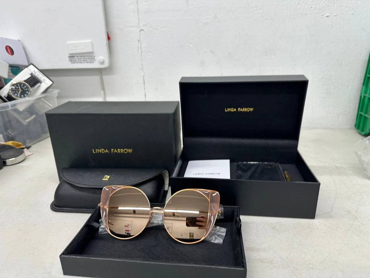 NWOT?Linda Farrow Metallic Cat-Eye Sunglasses Linda Farrow - Kings Sunglasses | Specs Collective main image 3