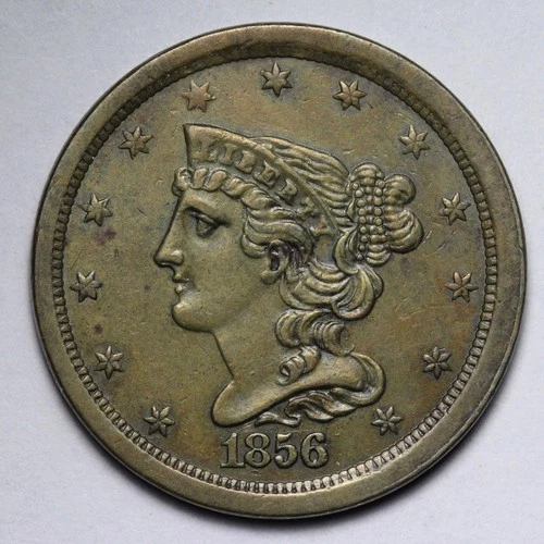 1856-P Half Cent — photo from the most recent tracked eBay sale
