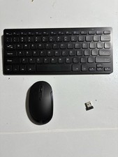 Ultra-Thin Wireless Keyboard And Mouse Combo Black Model KUR019 Multimedia Mate