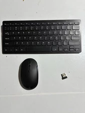 Ultra-Thin Wireless Keyboard And Mouse Combo Black Model KUR019 Multimedia Mate