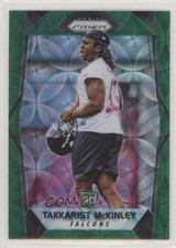 2017 Panini Prizm Rookies Green Scope Prizm 45/99 Takkarist McKinley #284 f0v