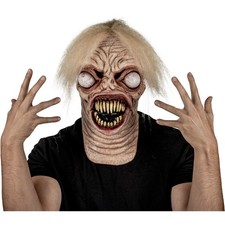 Alien Creepy Long Neck Mask Latex Halloween Costume Cosplay Ghoulish