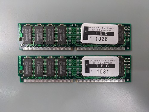 (2) 8MB FPM SIMMs, 72-pin RAM Memory Sticks (16MB Total) - Picture 2 of 3