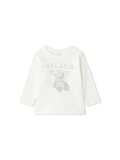 BABY Plush One-Point Long T-Shirt PBCT259081 OWHT 80　Japan